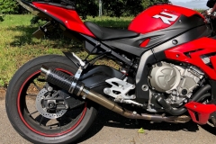 BMW S1000R 2014 onwards<p>A16 Moto GP Carbon Exhaust with Polished Slashcut Outlet</p><p>Fitted to Decat System</p><br/>