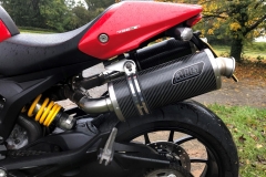 Ducati 796 2010-2014<p> A16 Road Legal Carbon Exhausts with Titanium Type Spouts</p><br/>