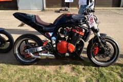 Suzuki GSF 1200 Bandit A16 Moto GP Stainless Exhaust with Polished Slashcut Outlet