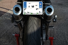 Suzuki GSF 1200 BanditA16 Twin High Level ExhaustsA16 Coloured Titanium Exhausts with Traditional Spouts