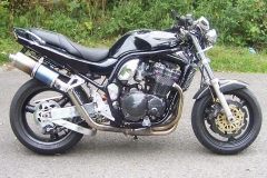 Suzuki GSF 1200 Bandit<p>A16 Twin High Level Exhausts</p><p>A16 Road Legal Coloured Titanium Exhausts with Traditional Spouts</p><br />