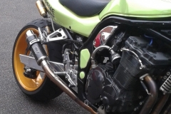 Suzuki GSF 1200 Bandit A16 Moto GP Carbon Exhaust with Polished Slashcut Outlet