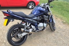 Suzuki GSF 1200 Bandit A16 Moto GP Carbon Exhaust with Polished Slashcut Outlet