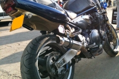 Suzuki GSF 1200 BanditA16  Moto GP Stainless Exhausts with Slashcut Outlet