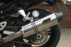 Suzuki GSX1300 Hayabusa 1999-2007<p>A16 Road Legal Stainless Exhaust with Carbon Cap Outlet</p><br/>