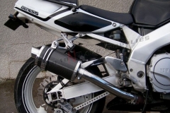 Yamaha YZF 750 1993-1998<p>A16 Carbon Stubby Exhaust with Slashcut Outlet</p><p/><br/>