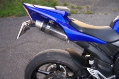 Yamaha YZF R1 2007-2008 <p>A16 Moto GP Carbon Exhausts with Titanium Type Slashcut Outlets</p><br /><br />