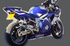 Yamaha YZF R6 1998-2002<p>A16 Moto GP Stainless Exhaust with Polished Slashcut Outlet</p><p></p><br />
