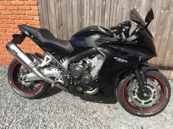 Honda CBR650 2015-2018<p>A16 Road Legal Stainless Exhaust with Carbon Cap on Big Bore Pipework</p><br/><br/>