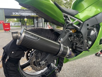 A16 Carbon Race Exhaust with Titanium Type Traditional Spout