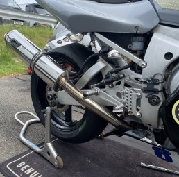 A16 Stainless Race Exhaust with Traditional Spout