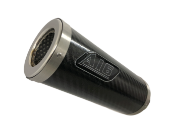 A16 Moto GP Carbon Exhaust with Flat Outlet