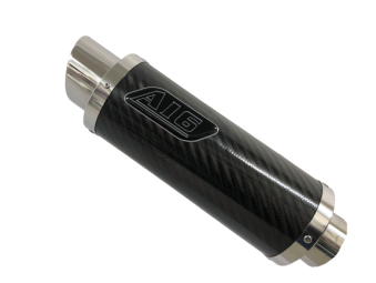 A16 Moto GP Carbon Exhaust with Polished Slashcut Outlet
