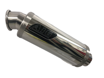 A16 Moto GP Stainless Exhaust with Polished Traditional Spout