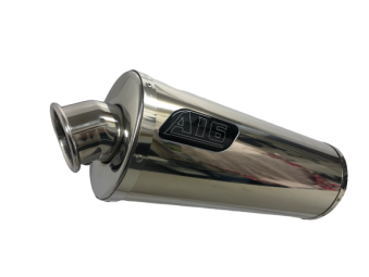 A16 Road Legal Stainless Exhaust with Polished Traditional Spout