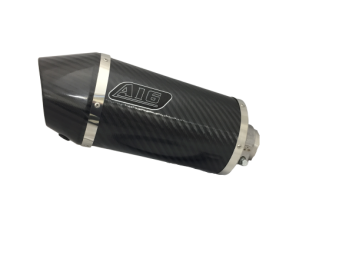 A16 Stubby Carbon Exhaust with Carbon Cap Outlet