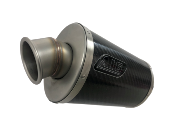 A16 Stubby Carbon Exhaust with Titanium Type Traditional Spout