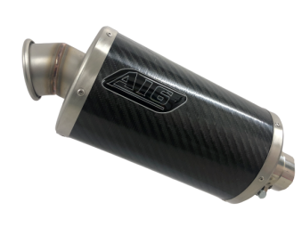 A16 Stubby Carbon Exhaust with Titanium Type Traditional Spout