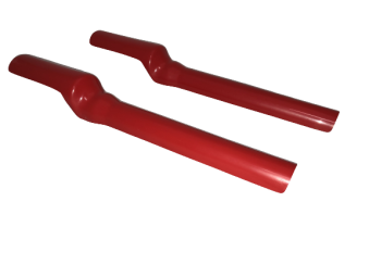 A16 Flat Track Fork Guards - Red