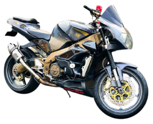Aprilia Tuono 1998-2004 <p>A16 Stubby Stainless Exhaust with Slashcut Outlet</p><br /><br />