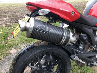 Ducati 796 2010-2014<p> A16 Road Legal Carbon Exhausts with Titanium Type Spouts</p><br/>