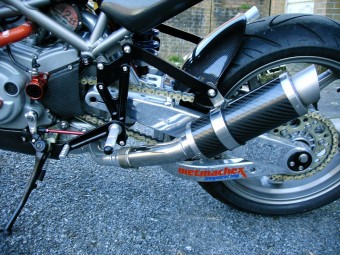 Ducati Monster S4 2001-2007 <p>A16 Moto GP Carbon Exhausts with Titanium Type Outlets</p><br/>