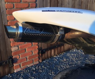 Kawasaki ZX636 2005-2005<p>A16 Underseat Carbon Race Exhaust with Polished Slashcut Outlet</p><br>