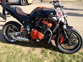Suzuki GSF 1200 Bandit <p>A16 Moto GP Stainless Exhaust with Polished Slashcut Outlet</p><br />