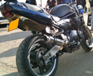 Suzuki GSF 1200 Bandit<p>A16 Moto GP Stainless Exhausts with Slashcut Outlet</p><br />