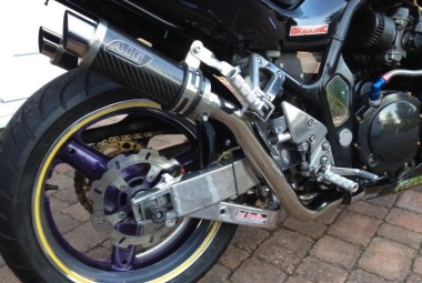 Suzuki GSF 1200 Bandit<p>A16 Twin High Level Exhausts</p><p>A16 Moto GP Carbon Exhausts with Polished Slashcut Outlets</p><br />