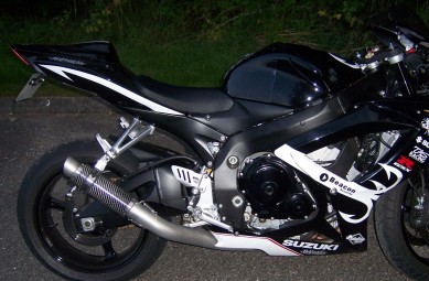 Suzuki GSXR 600 750 2006-2007 K6 K7 <p>A16 Moto GP Carbon Exhaust with Titanium Type Outlet on Big Bore Titanium Type Pipework</p><br>