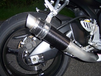 Suzuki GSXR 600 750 2006-2007 K6 K7 <p>A16 Moto GP Carbon Exhaust with Titanium Type Outlet on Big Bore Titanium Type Pipework</p><br>