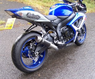 Suzuki GSXR 600 750 2006-2007 K6 K7 <p>A16 Moto GP Carbon Exhaust with Titanium Type Outlet on Big Bore Titanium Type Pipework</p><br>