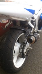 Suzuki GSXR 600 750 K1-K5 2001-2005<p>A16 Moto GP Carbon Exhaust with Titanium Type Slashcut Outlet</p><br />