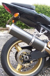Suzuki GSXR 600 750 K1-K5 2001-2005<p>A16 Road Legal Carbon Exhaust with Traditional Spout</p><br />