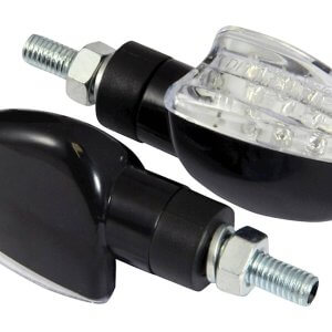 LED Spear Indicators - Black Body with Short Stems